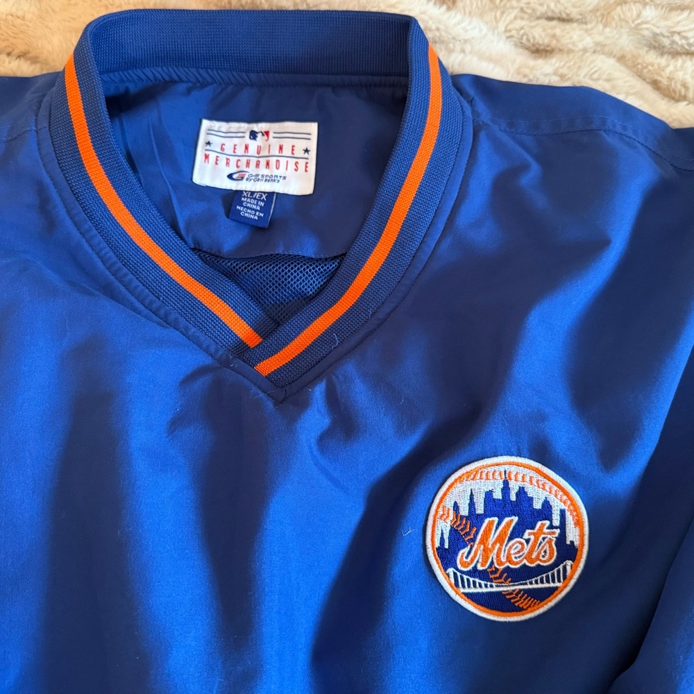 Vintage Genuine Merchandise Blue and Orange Mets Jersey